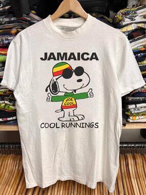 Vintage Joe Cool Runnings Promo White T-Shirt